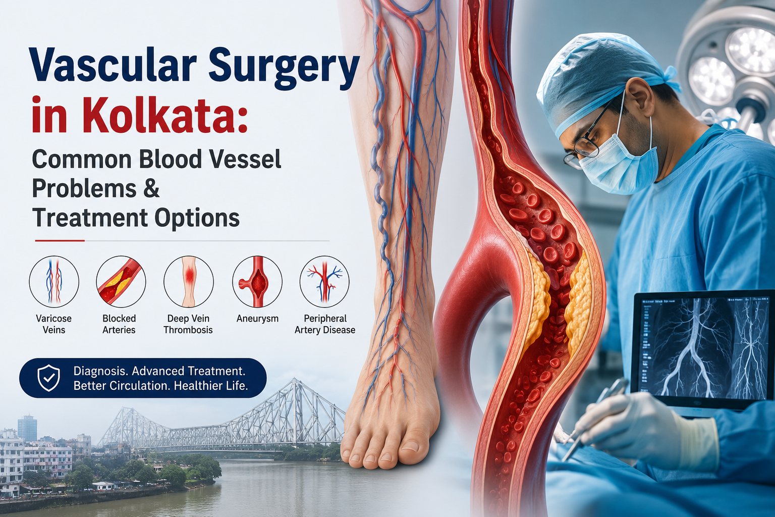 Vascular Surgery in Kolkata: Common Blood Vessel Problems & Treatment Options